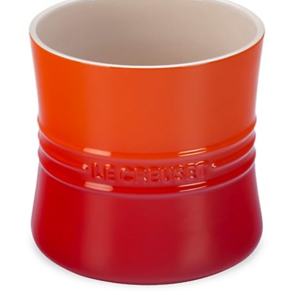 Le Creuset Crick Flame 2.3L Utensil Holder NWT & Box